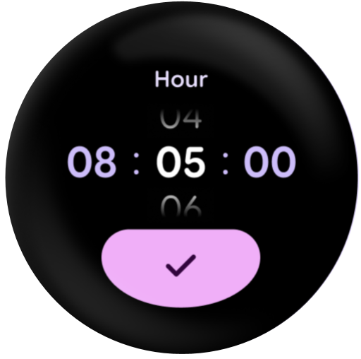 Un minuteur sur Wear