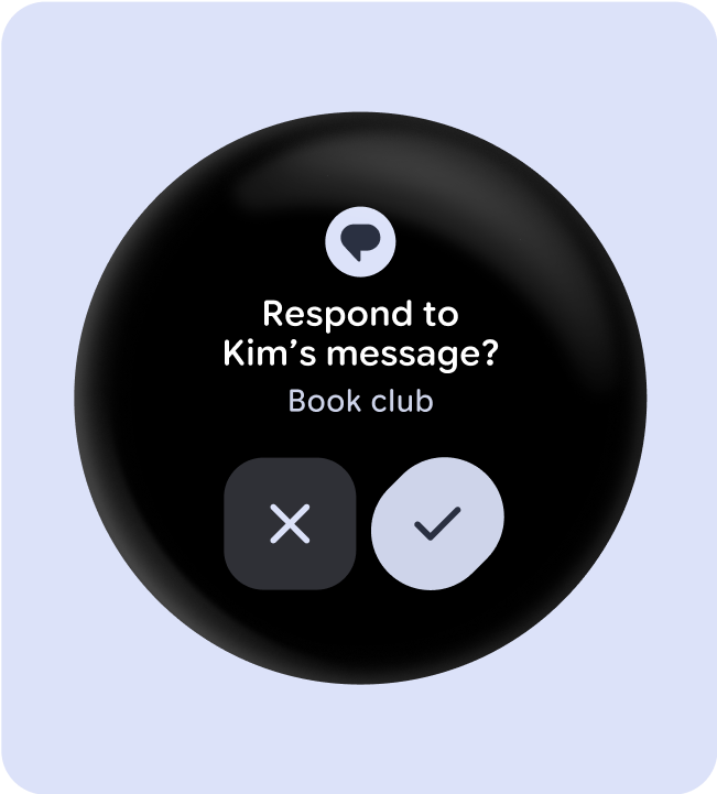 Prompt with two buttons