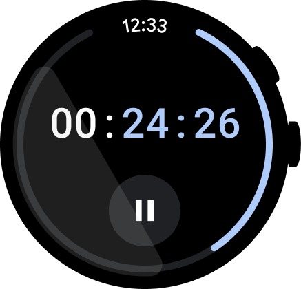 Example stopwatch app