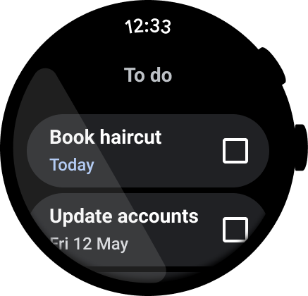Example task management app