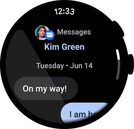 Example instant messaging app