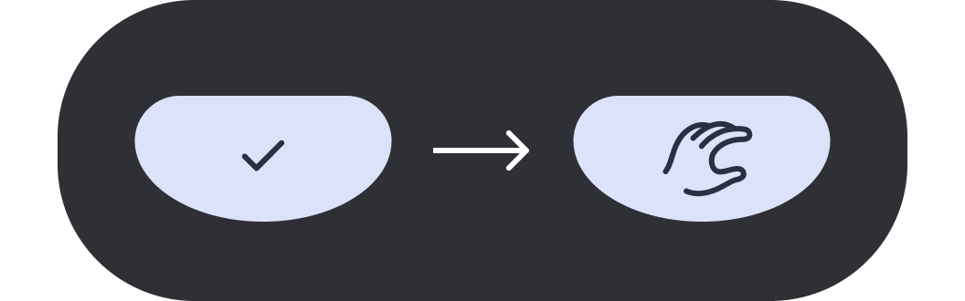 Button hint color guidance example