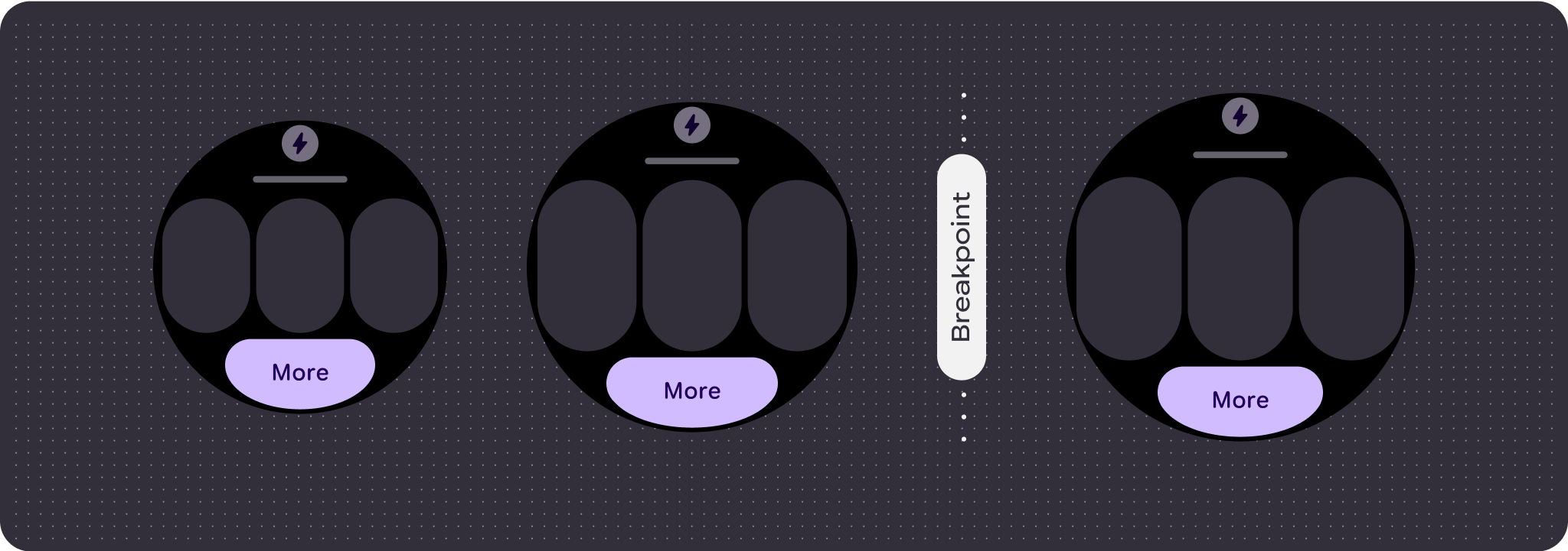 底部按钮文字为“更多”