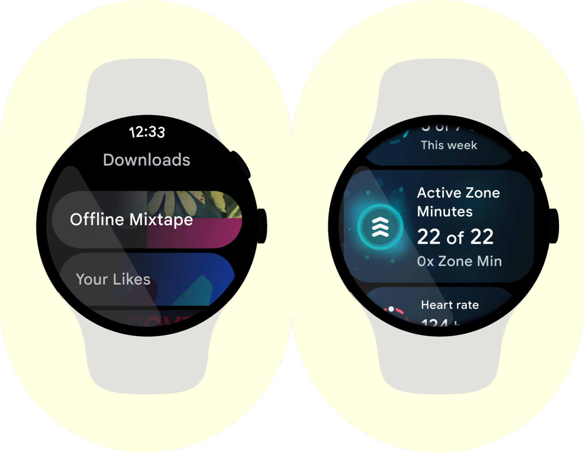 تطبيقات الموسيقى والتمارين على Wear OS التي تعمل بلا إنترنت