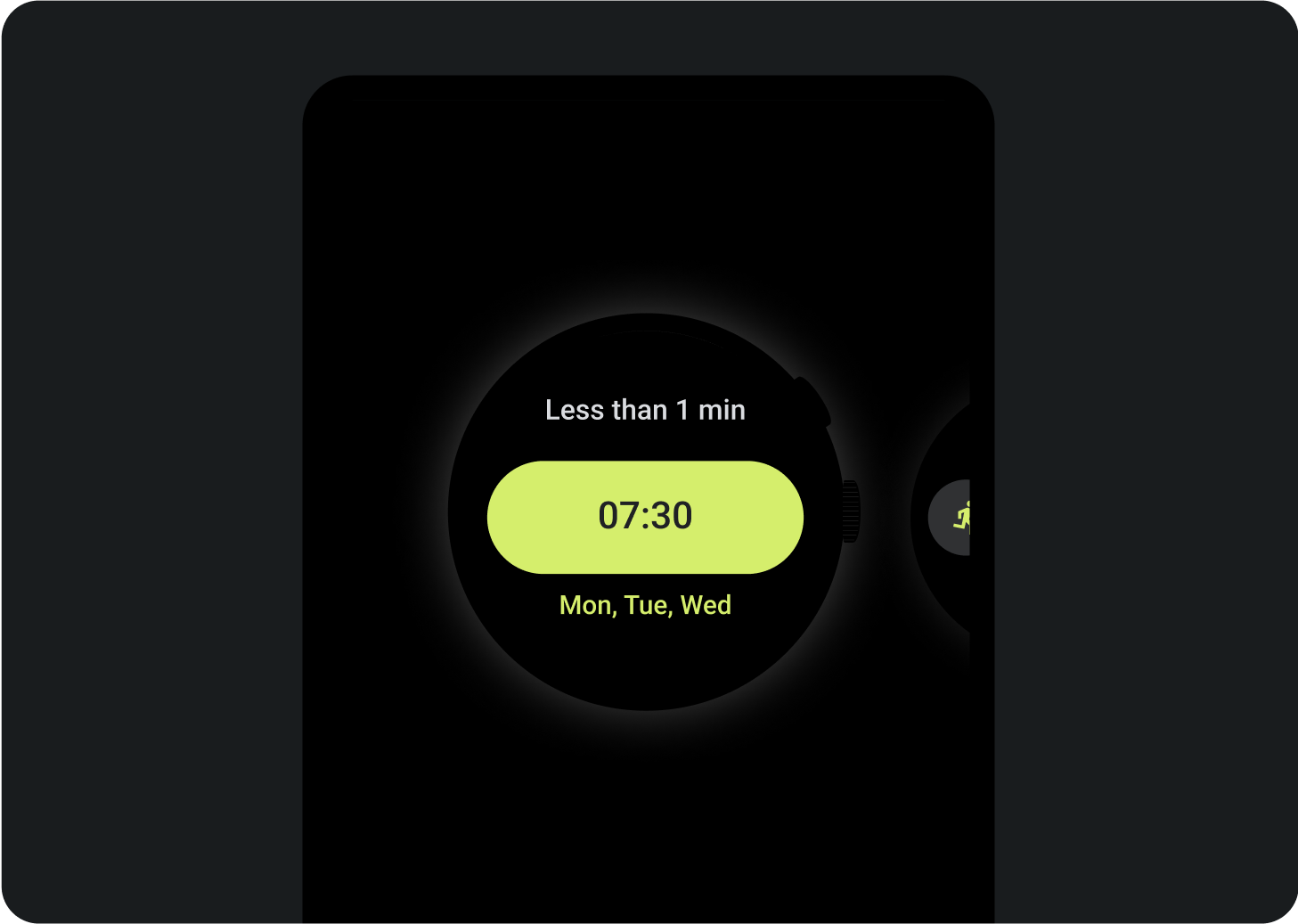 फ़ोन पर टाइल मैनेजर में टाइल की झलक का उदाहरण