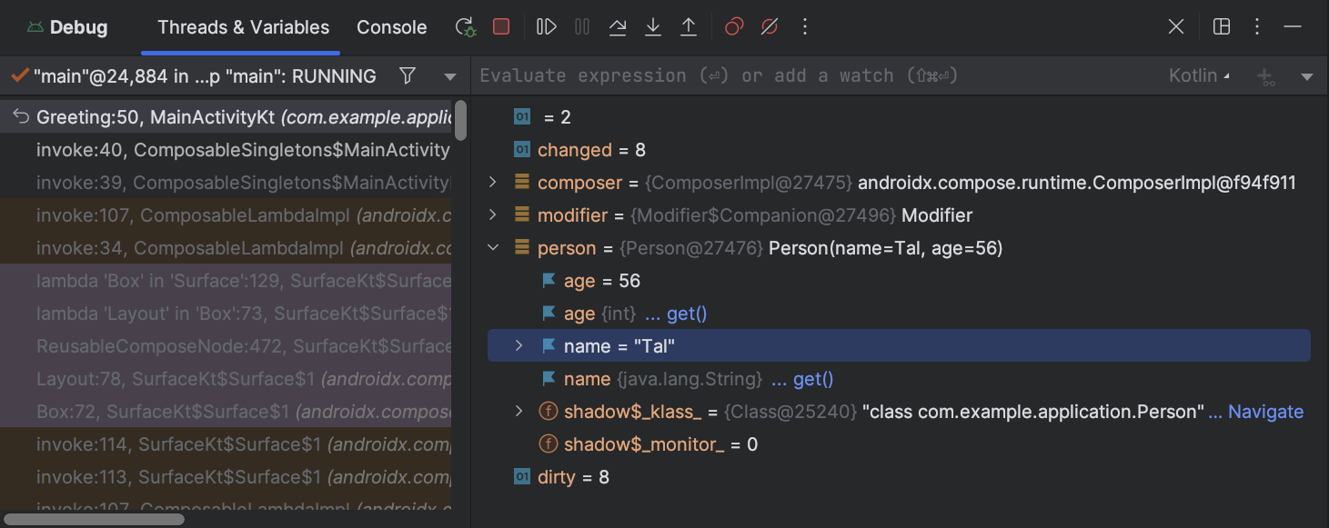 android studio debugging app