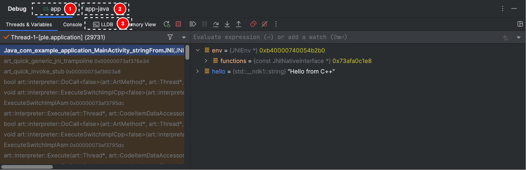 print to console debug android studio