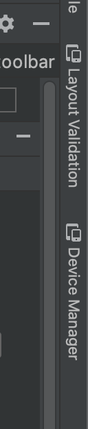 Screenshot of the Layout Validation tab in Android Studio IDE