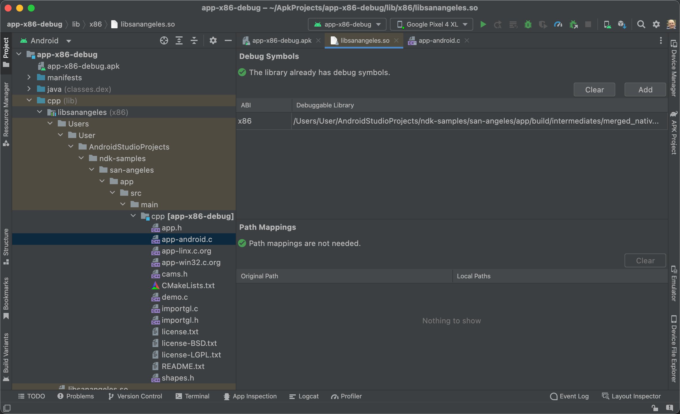 how does android studio debugging work