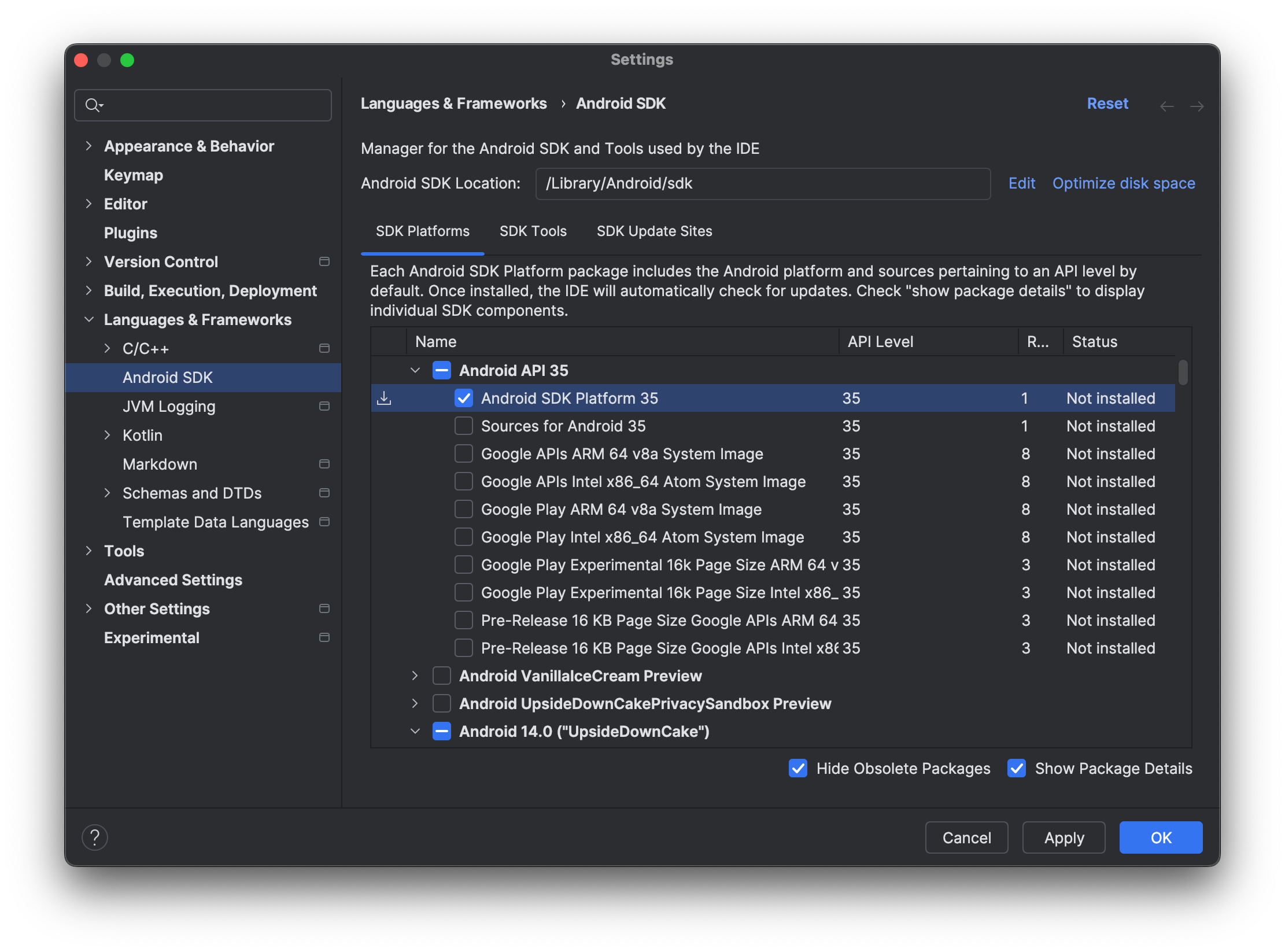 android studio emulator m1