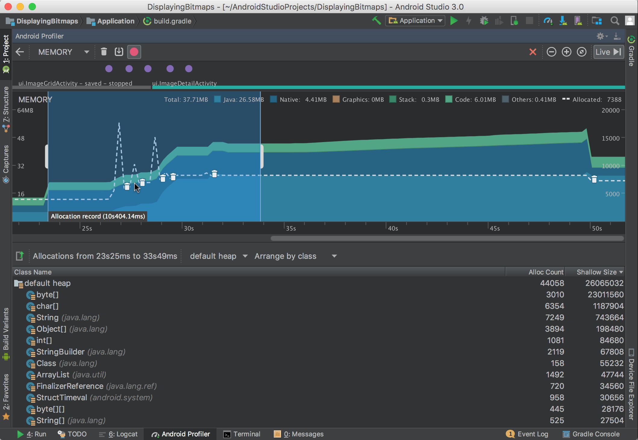 why pinnacle profiler use so much memory