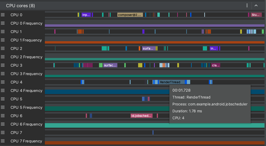 Cpu Profiler を使用して Cpu アクティビティを検査する Android デベロッパー