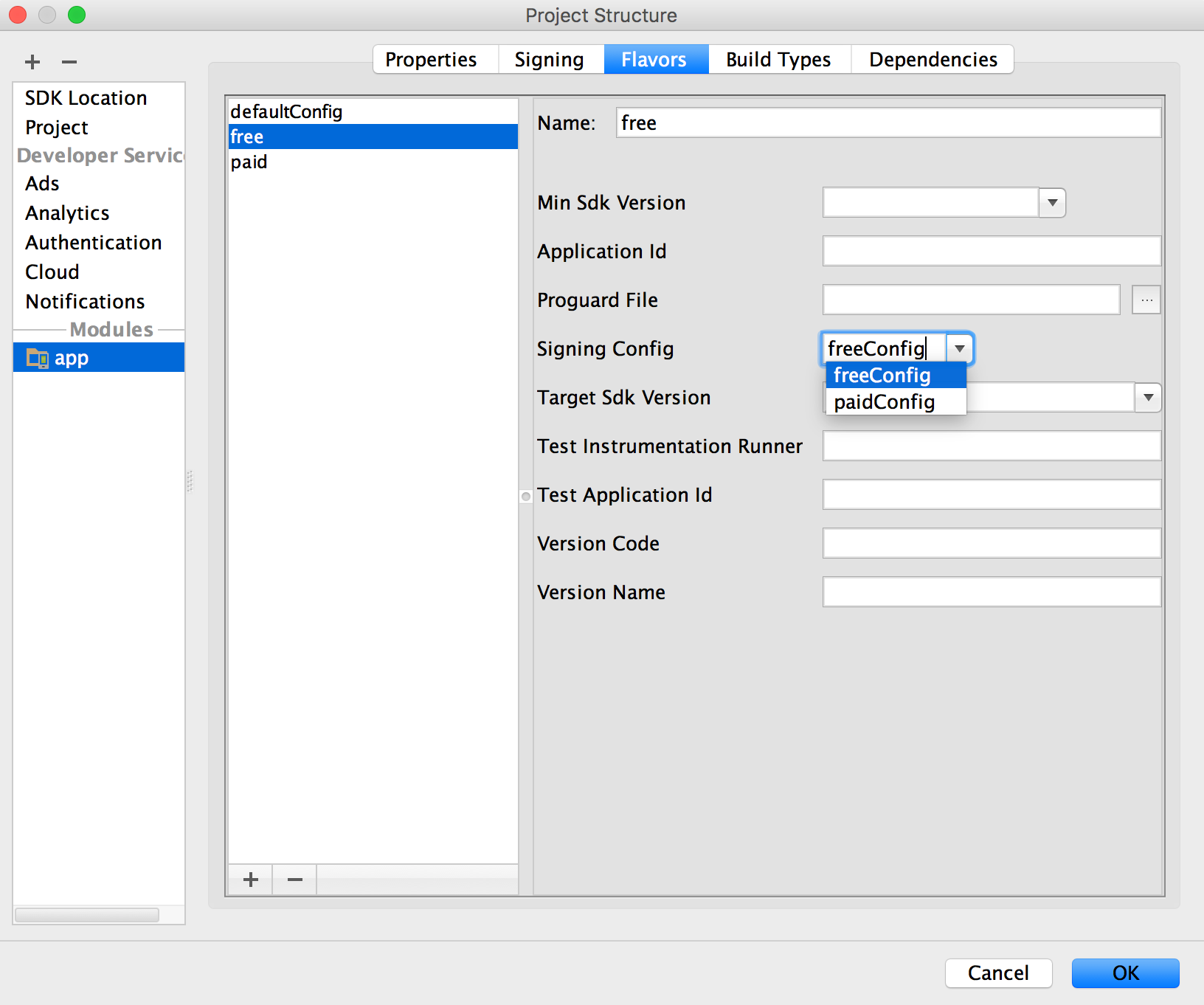 android studio is not a valid path for sdk mac os x