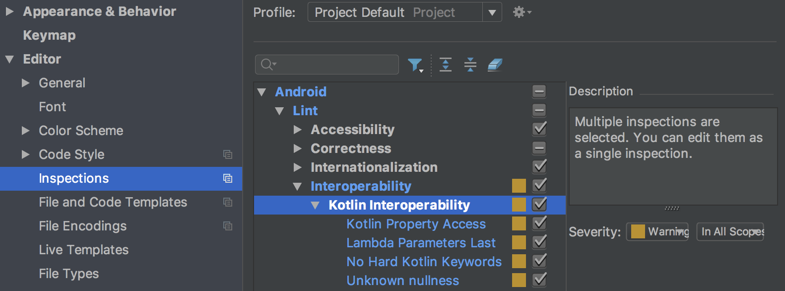 changes to android studio 3.0.1