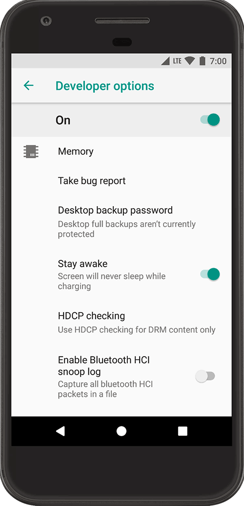 Configure on-device developer options | Android Developers