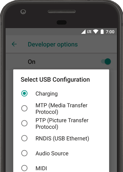 デバイスの開発者向けオプションを設定する Android デベロッパー Android Developers