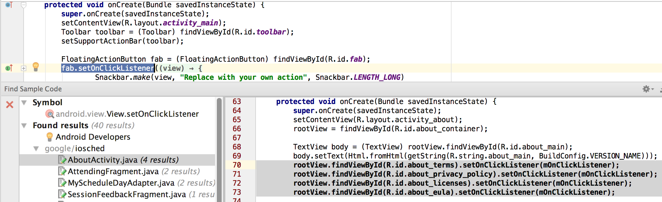 cannot find symbol variable log android studio