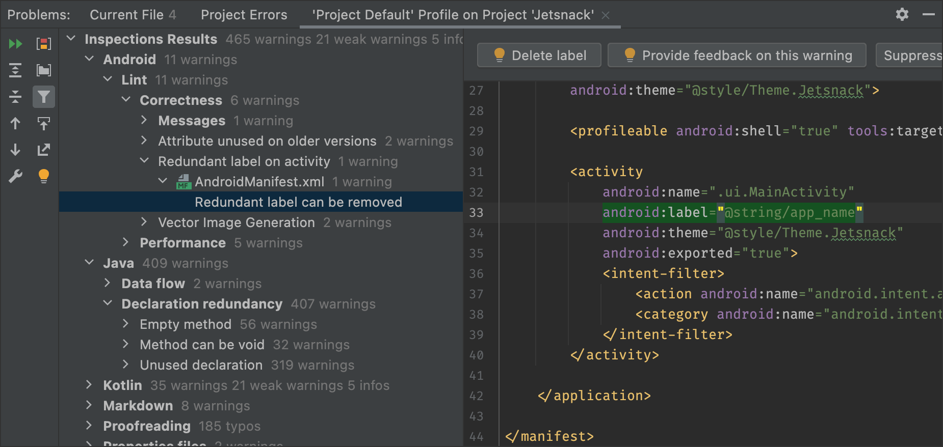 Profiling programming. Android lint. Missing Return Statement перевод. Name of build. Missing Return Statement java.