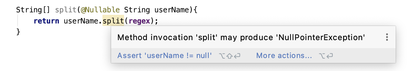 null pointer exception gprojector
