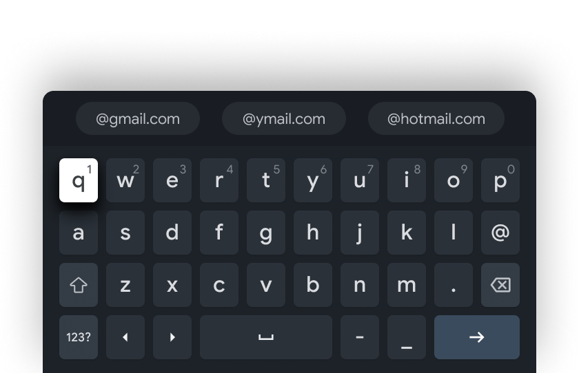 Email input