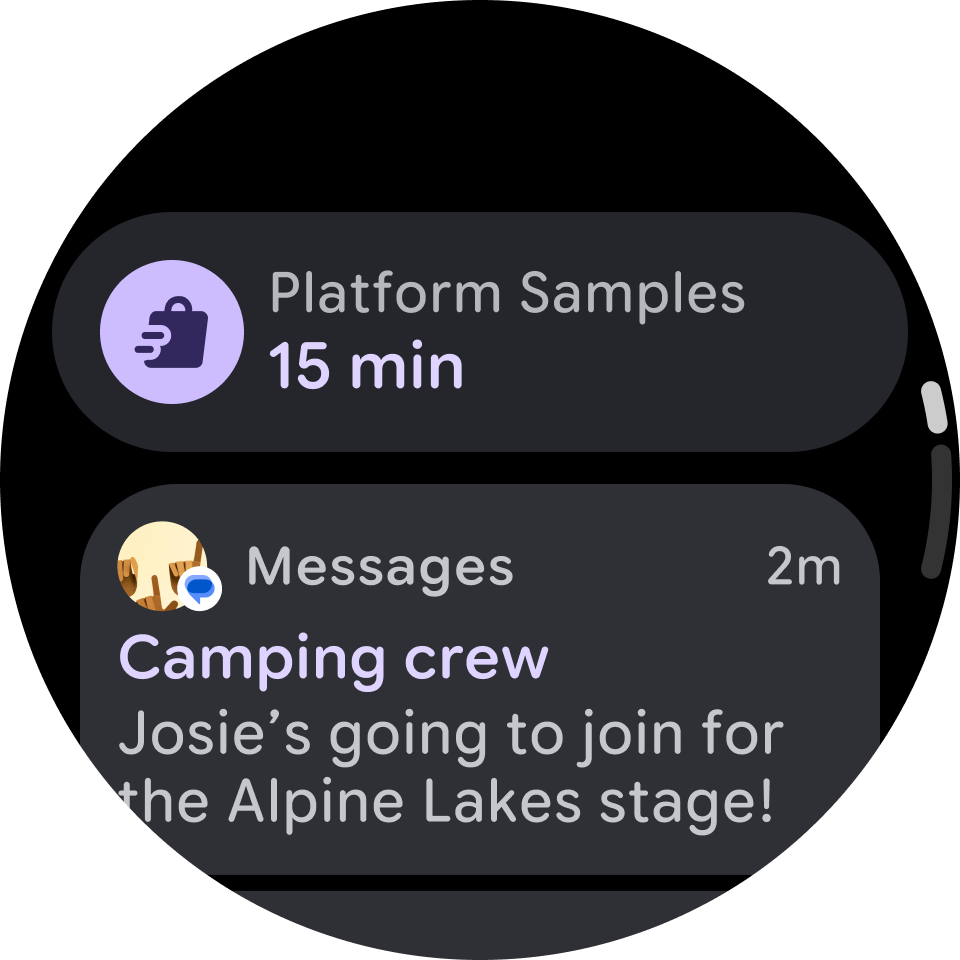 Status Chip shown for Live Update